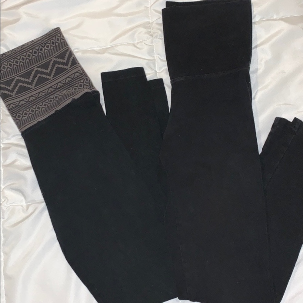 VS Pink Hi-Rise Fold Over Leggins